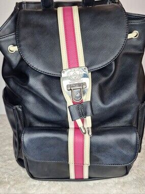 Court Couture Striped Backpack.